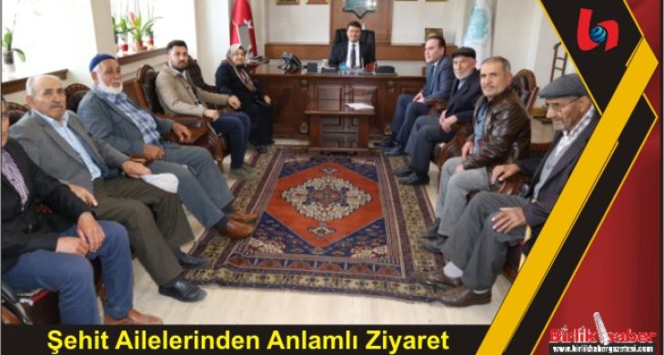 Şehit Ailelerinden Anlamlı Ziyaret