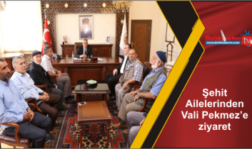Şehit Ailelerinden Vali Pekmez’e ziyaret