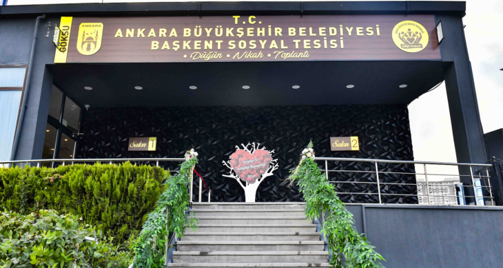 Ankara Büyükşehir Belediyesi’nden ücretsiz düğün salonu