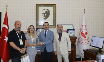 Festival heyetinden Kaymakam Zafer Şahin’e nezaket ziyareti