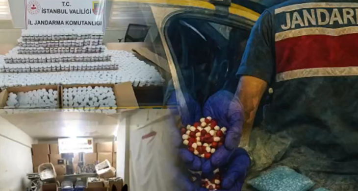 İstanbul’da 2 milyona yakın uyuşturucu hap ele geçirildi