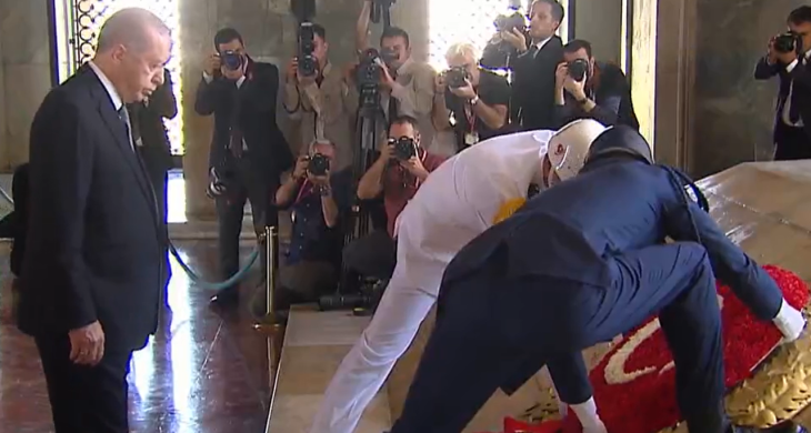 Cumhurbaşkanı Erdoğan ve devlet erkanı 30 Ağustos törenlerinde Anıtkabir’de