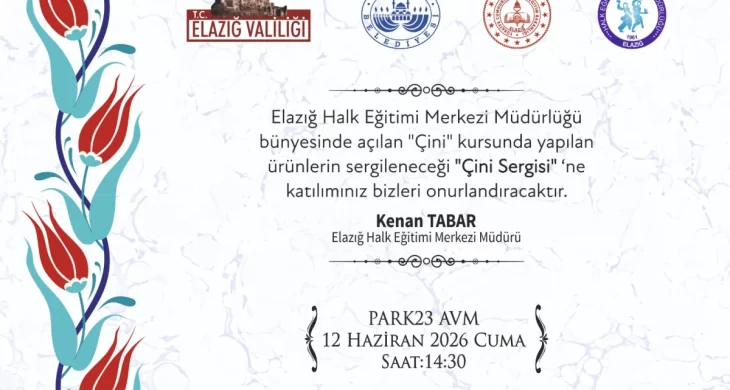 Elazığ’da çini sanatı sergisi kapılarını açıyor