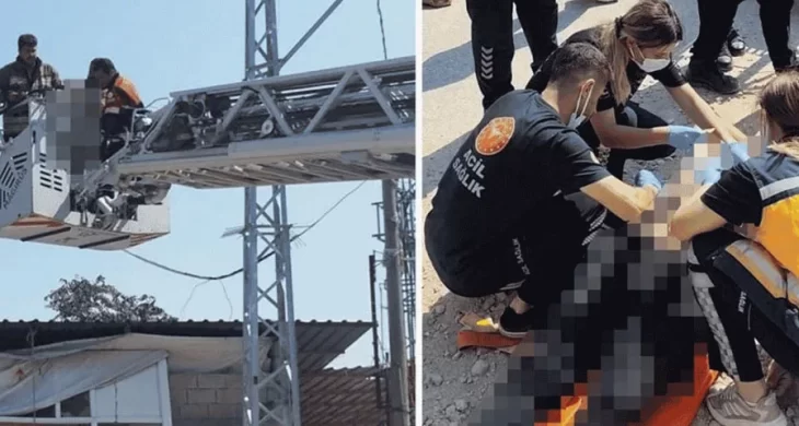Elektrik direğinde asılı halde bulunan kişi hayatını kaybetti