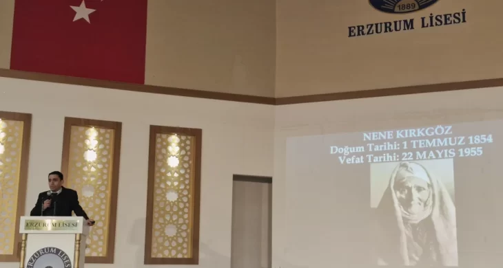 Erzurum Lisesi’nde Nene Hatun’un kahramanlığı anlatıldı
