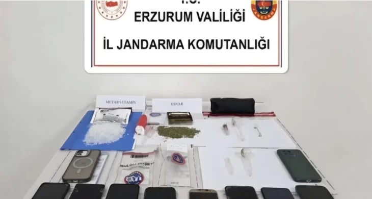 Erzurum merkezli uyuşturucu operasyonu: 7 tutuklama