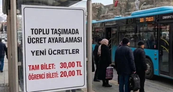 Erzurum’da ulaşım ücretleri yükseldi: “Kısa mesafe uzun fatura” tepkisi!