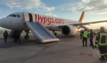 Esenboğa’da yolcu uçağında yangın paniği