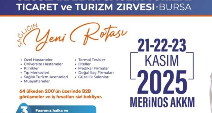 Dünyanın Gözü Bursa’da: Sağlık Turizminde Küresel Zirve için geri sayım başladı!