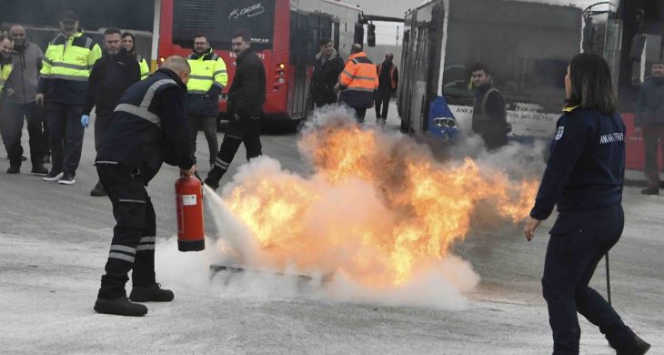 EGO personeline “acil durum tatbikatı”