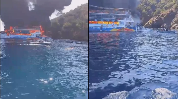 Fethiye’de gezi teknesinde yangın dehşeti