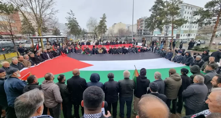 Filistin’e Destek Platformu, 81 ilde eş zamanlı basın açıklaması düzenledi