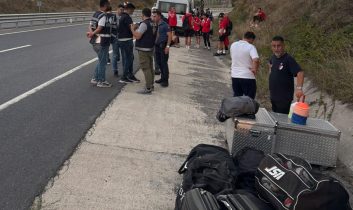 Düzcespor kafilesi ölümden döndü.