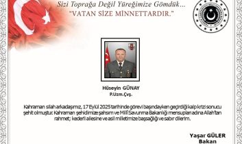 Uzman Çavuş Hüseyin Günay görev başında şehit oldu