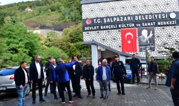 Trabzon Valisi Yıldırım Şalpazarı Sel Bölgesinde