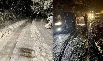 Yoğun kar yağışı Ordu-Sivas kara yolunu kapattı