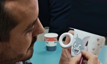 Keçiborlu seramik atölyesi öğrencilerden yoğun ilgi gördü