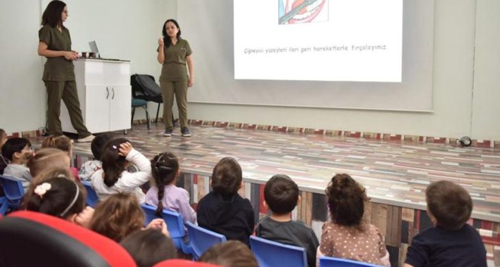 Kepez’de miniklere diş sağlığı eğitimi