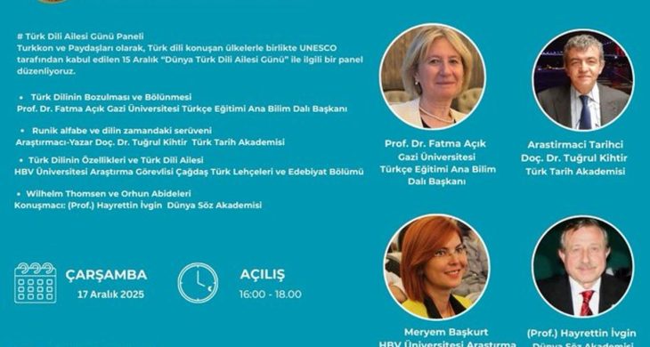 Ankara Kent Konseyi’nde Dünya Türk Dili Ailesi Günü paneli düzenlenecek