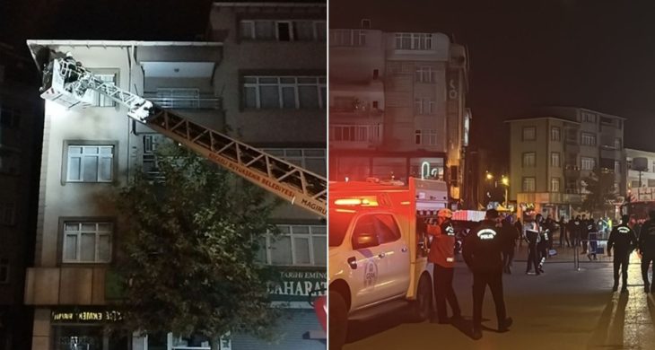 Gebze’de yıkılan binanın yanındaki binada çatlaklar oluştu: 3 bina boşaltıldı