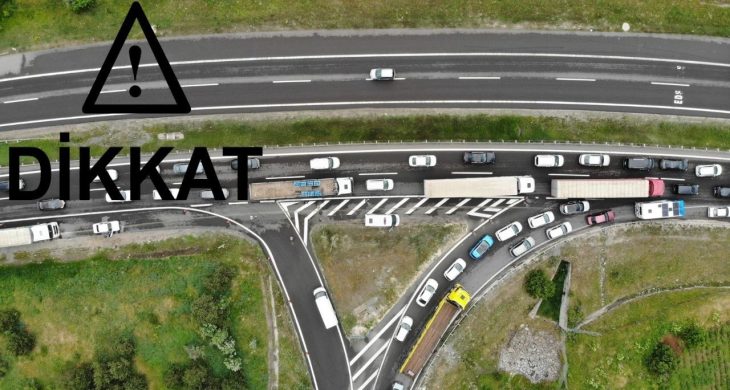 Otoyol çalışması nedeniyle Karabük- Gerede yolu trafiğe kapatıldı