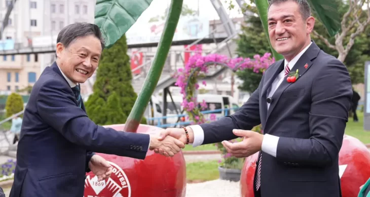 Giresun’un Japon Kardeş Şehri Sagae dostlu anıtı törenle açıldı