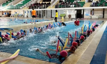 GSB Spor Okulları’nda yüzme antrenmanları tüm hızıyla sürüyor