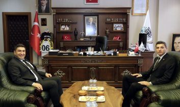 Kaymakam’dan belediye başkanına ziyaret