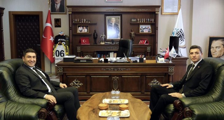 Kaymakam’dan belediye başkanına ziyaret