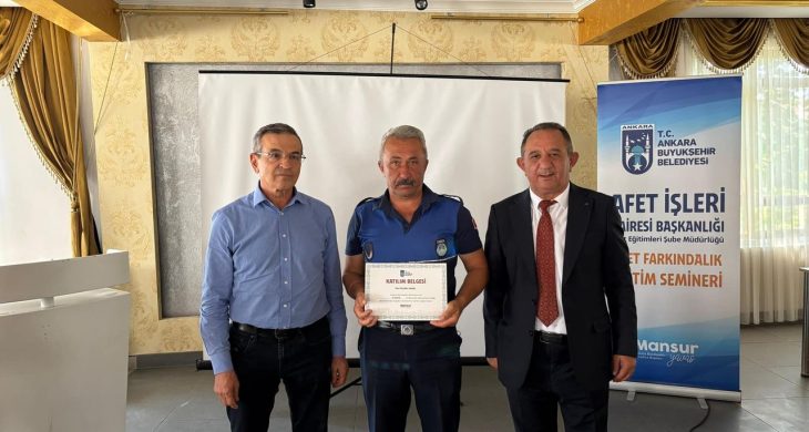 Güdül’de belediye personeline afet ve yangın eğitimi