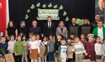 Güdül’de Orman Haftası kapsamında öğrencilerle bir araya gelindi