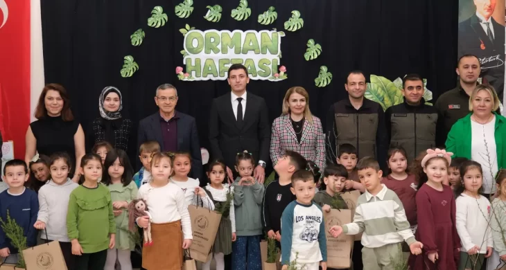Güdül’de Orman Haftası kapsamında öğrencilerle bir araya gelindi