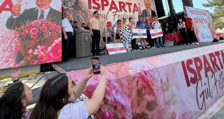 Gül festivali’nde spor şöleni