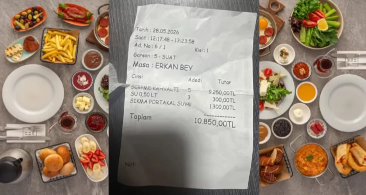 Gurbetçi aile Gölbaşı’nda kahvaltı fiyatına isyan etti