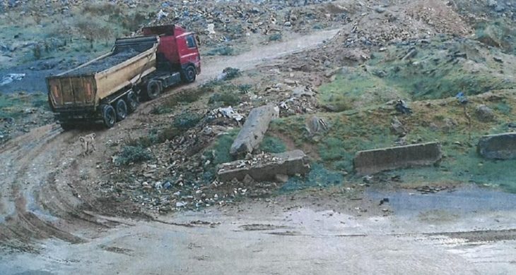 Hafriyat döken firmaya 7,5 milyon lira ceza