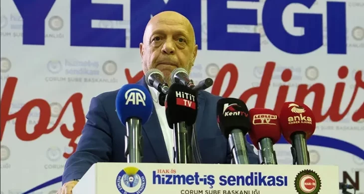 HAK-İŞ Başkanı Mahmut Arslan Çorum’dan seslendi:  “Vergi Reformu şart”