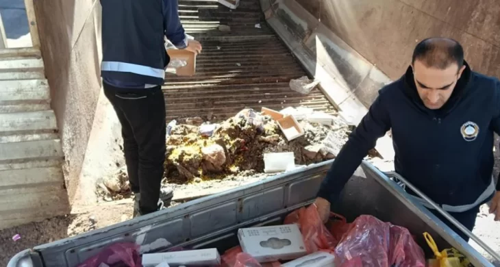 Hakkari’de 500 kilogram bozuk gıda imha edildi