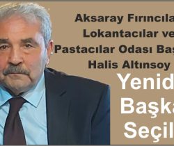 Halis Altınsoy Yeniden Başkan Seçildi