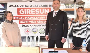 Görele Belediyesi’nden istiklal madalyası imza kampanyasına destek