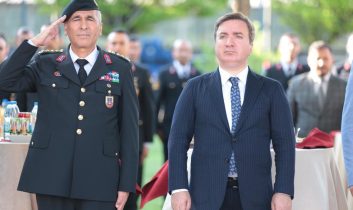 İl Jandarma Komutanlığında veda programı düzenlendi