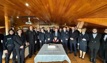 Hopa Kaymakamı Arslantürk, polis teşkilatını kabul etti