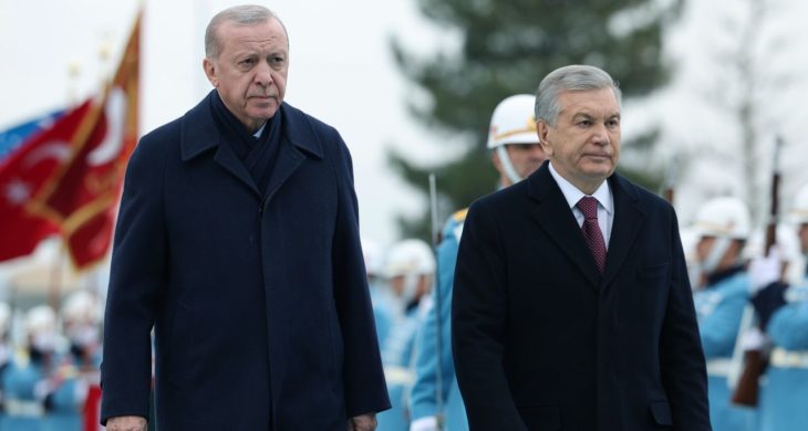 Cumhurbaşkanı Erdoğan, Özbekistan Cumhurbaşkanı Mirziyoyev’i Beştepe’de ağırladı