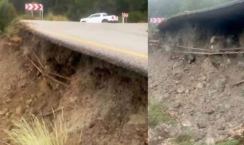 Çıralı’da heyelan: Yol tek şeride düştü, elektrikler kesildi