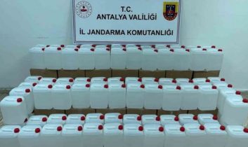 Antalya’da 500 litre kaçak alkol ele geçirildi