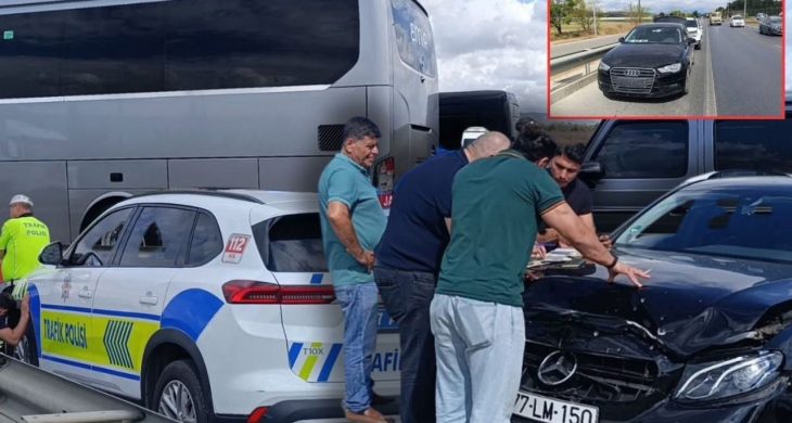 Antalya’da kazayı seyrederken kaza yaptılar