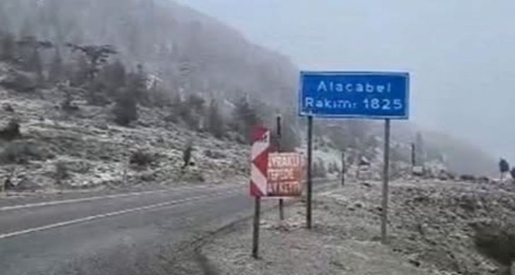 Alacabel’e ekim ayının ilk karı yağdı