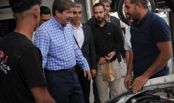 Türel, sanayi esnafını dinledi: “Emeklerimizin meyvesini görmek güzel”