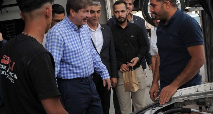 Türel, sanayi esnafını dinledi: “Emeklerimizin meyvesini görmek güzel”