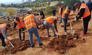 “Her Yalvaçlı için bir fidan” projesinde ilk fidan toprakla buluştu