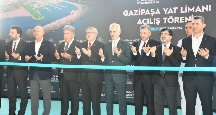 Gazipaşa yat limanı hizmete açıldı